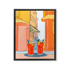 Two Aperols Please Framed Canvas Print Gallery Image 6