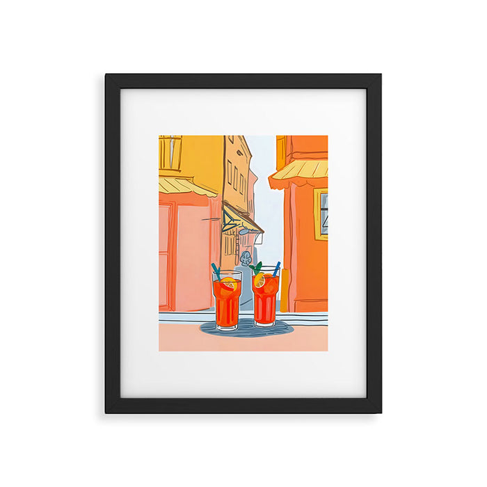 Two Aperols Please Framed Art Print Gallery Image 1
