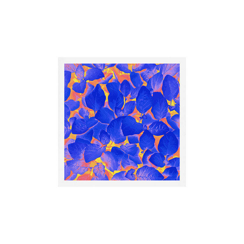 Supercontrast, Pop of Color Ultraviolet Nature, Floral Graphic Design Art Print Gallery Image 1