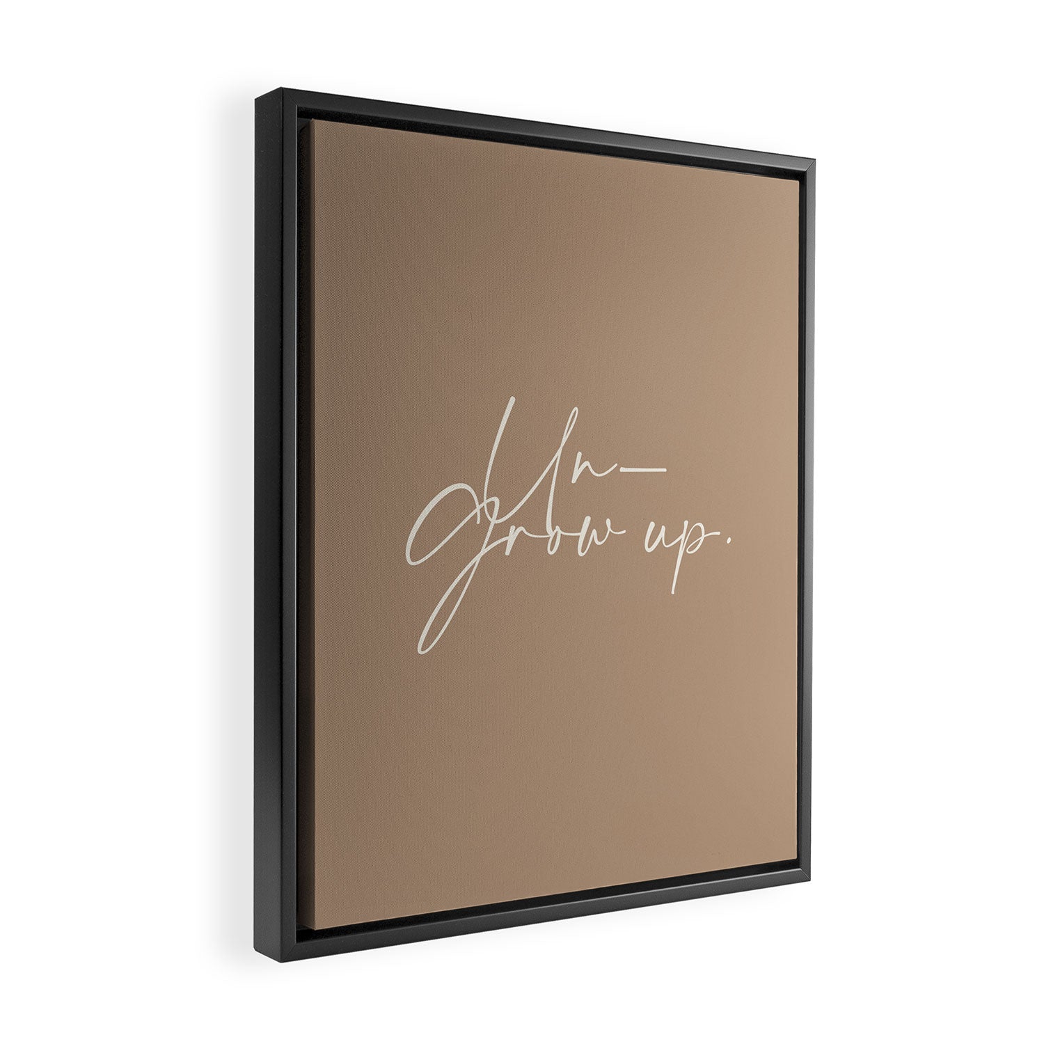 Un-Grow Up Framed Canvas Print Gallery Image 2