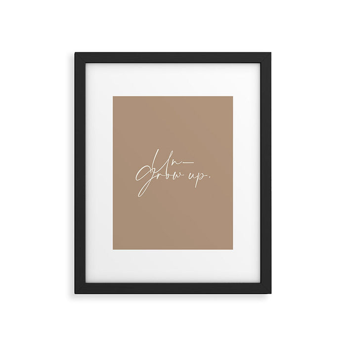 Un-Grow Up Framed Art Print Gallery Image 1