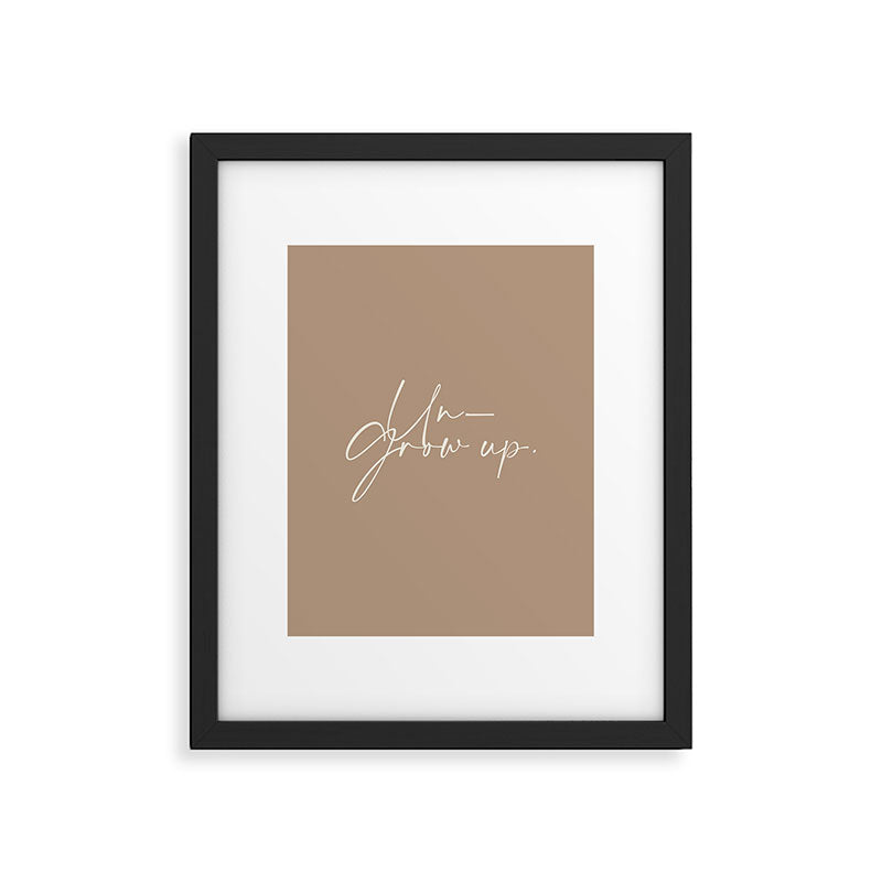 Un-Grow Up Framed Art Print Gallery Image 5