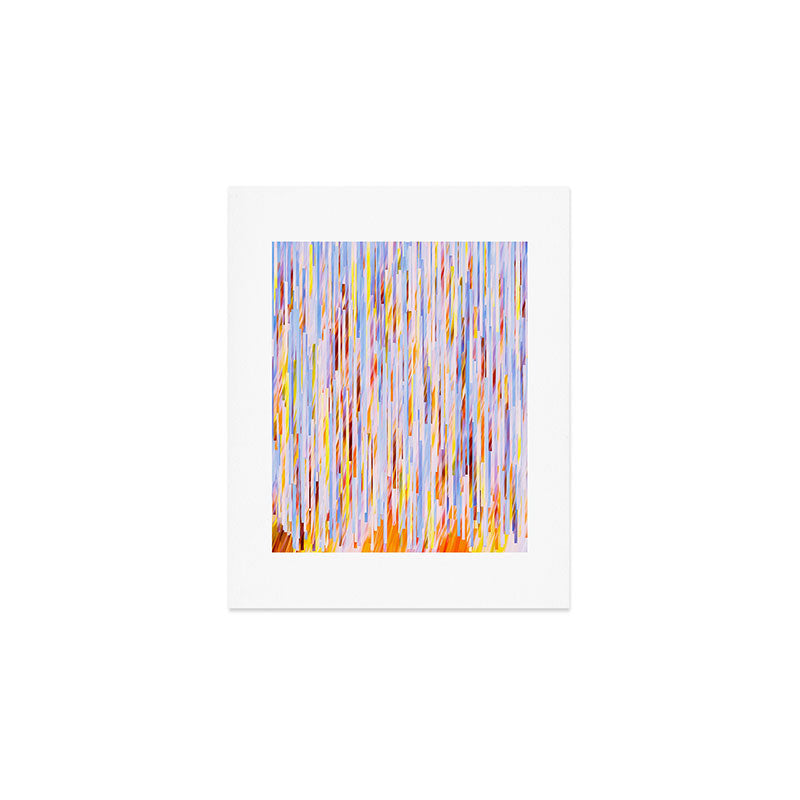Urban Living | Abstract Geometric Shapes Digital Painting | eclectic Modern Contemporary Boho Chic Art Print Gallery Image 1