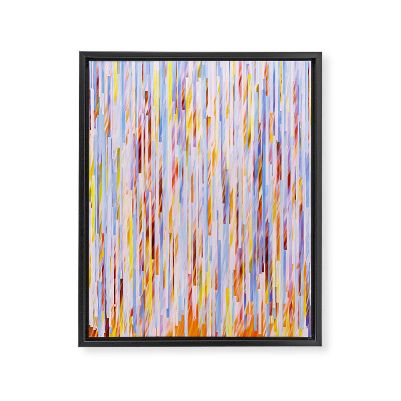 Urban Living | Abstract Geometric Shapes Digital Painting | eclectic Modern Contemporary Boho Chic Framed Canvas Print Gallery Image 6