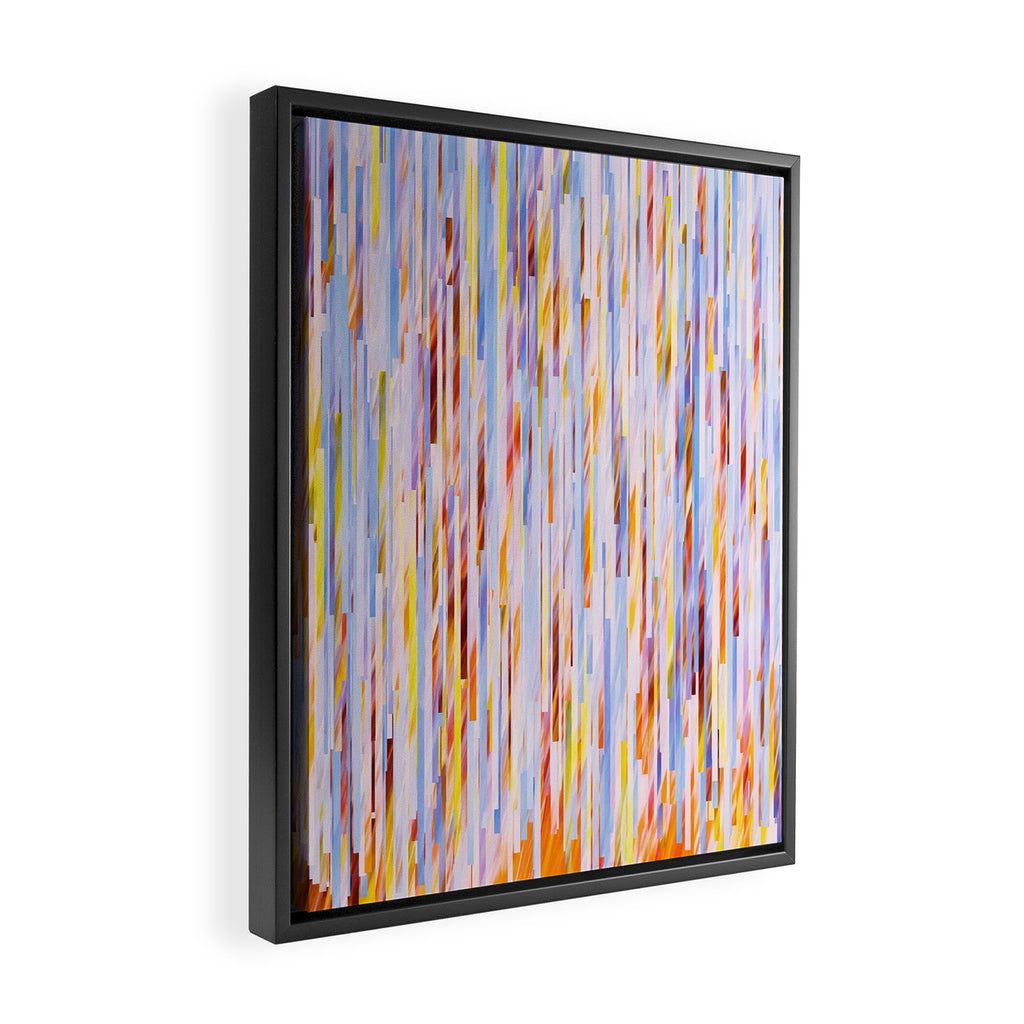 Urban Living | Abstract Geometric Shapes Digital Painting | eclectic Modern Contemporary Boho Chic Framed Canvas Print Gallery Image 2