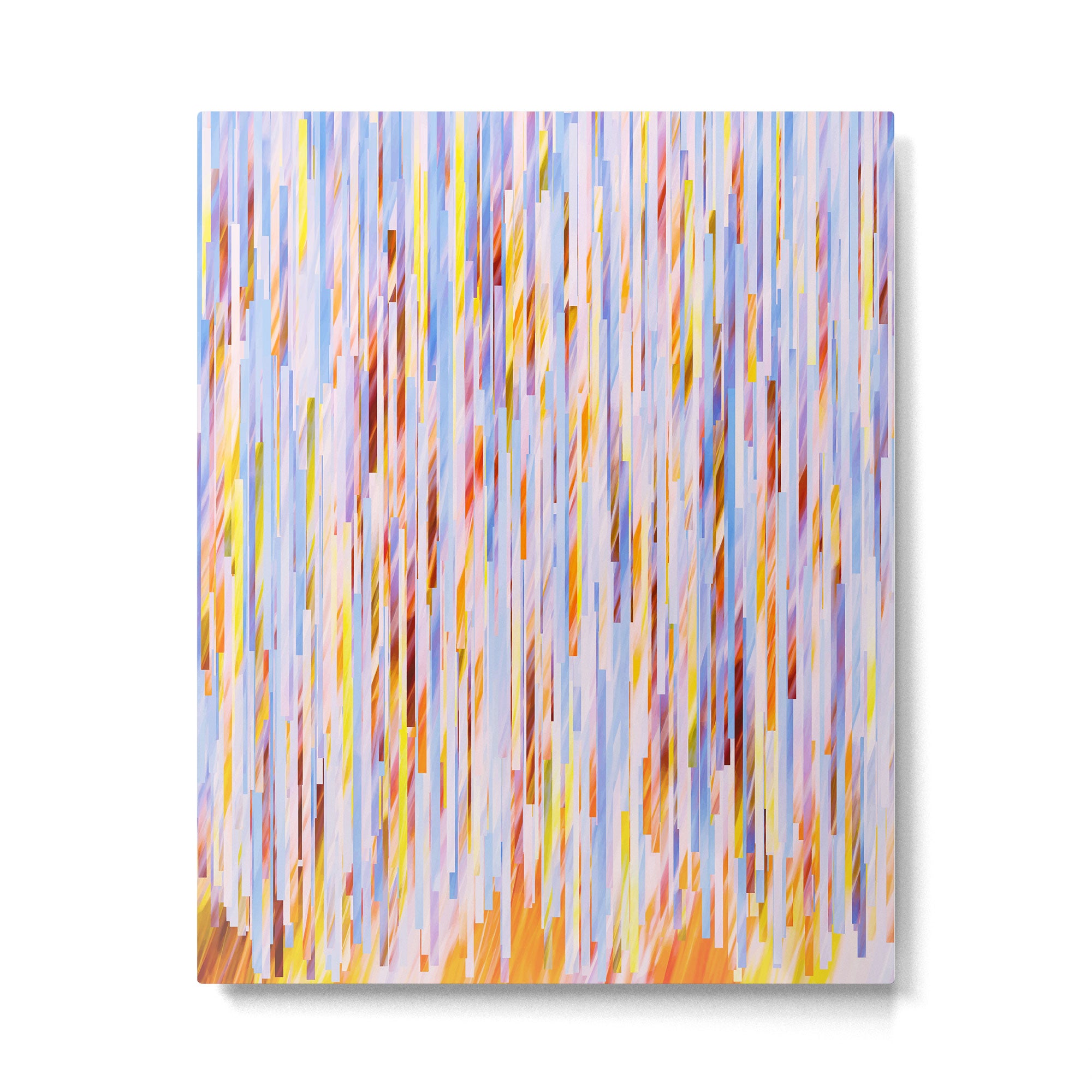 Urban Living | Abstract Geometric Shapes Digital Painting | eclectic Modern Contemporary Boho Chic Metal Print Gallery Image 4