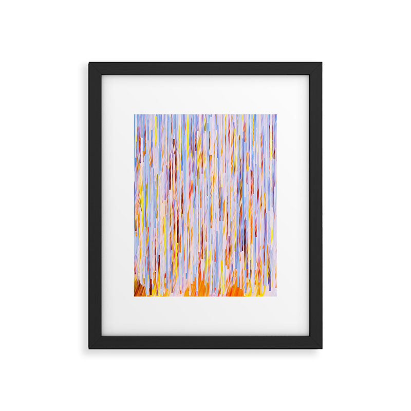 Urban Living | Abstract Geometric Shapes Digital Painting | eclectic Modern Contemporary Boho Chic Framed Art Print Gallery Image 5
