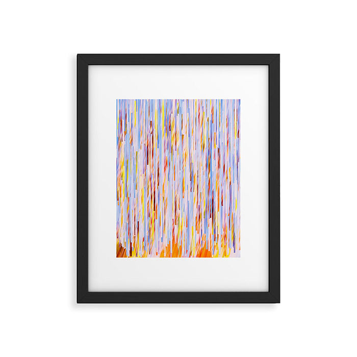 Urban Living | Abstract Geometric Shapes Digital Painting | eclectic Modern Contemporary Boho Chic Framed Art Print Gallery Image 1