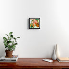 Velvet Floral, Summer Eclectic Botanical Blossom Blush Painting, Nature Colorful Garden Illustration Framed Art Print Gallery Image 2