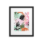 Veronica, Tropical Eclectic Bold Monstera Palm Illustration Nature Modern Colorful Jungle Framed Art Print Gallery Image 5