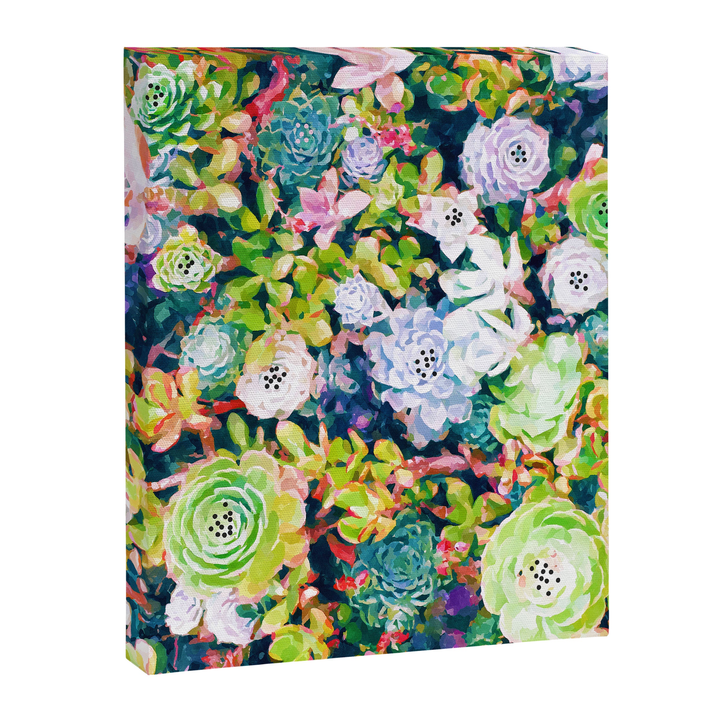 Watercolor Succulents Canvas Print Gallery Image 6