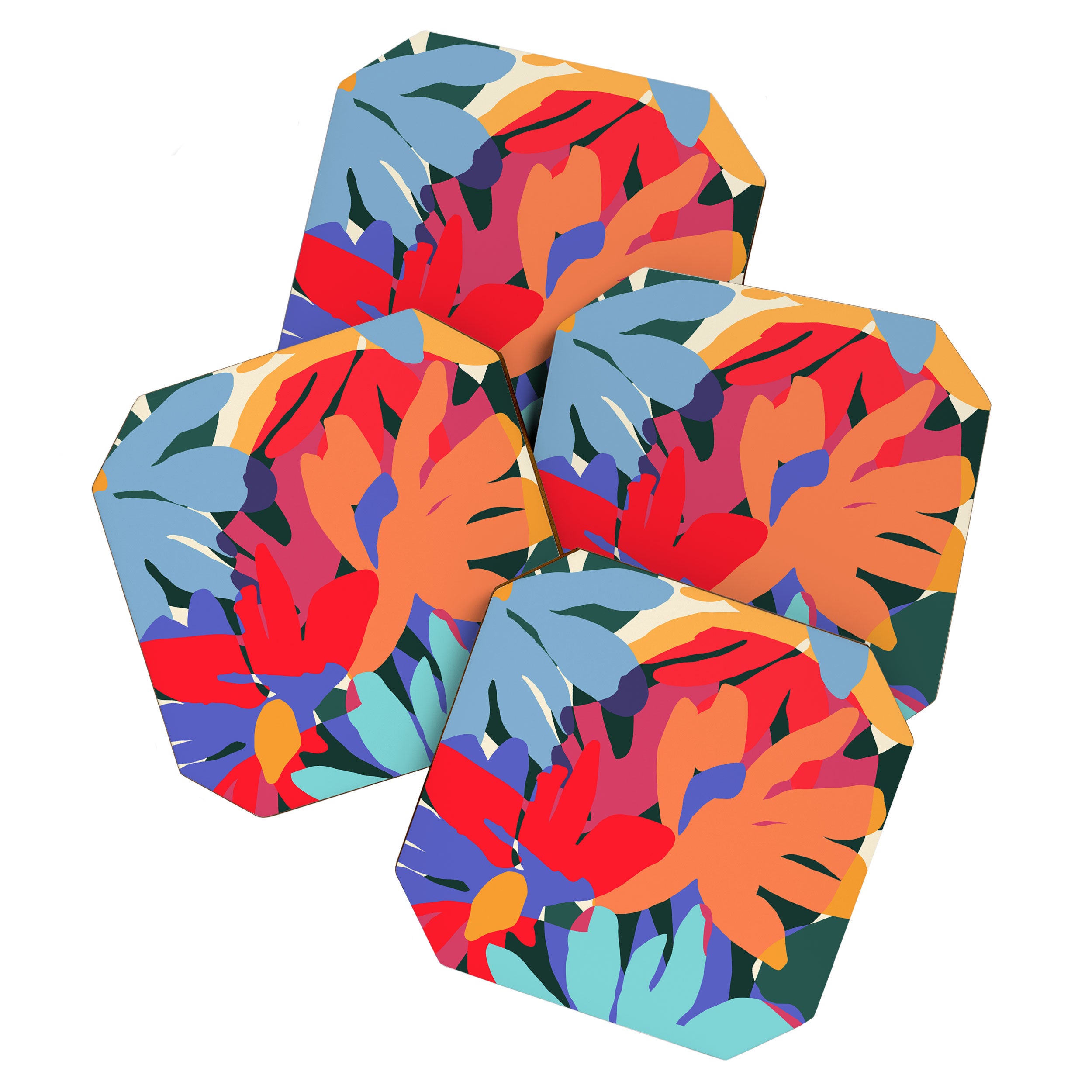 Where Flowers Blossom, So Does Hope. #painting #abstract Coaster Gallery Image 1