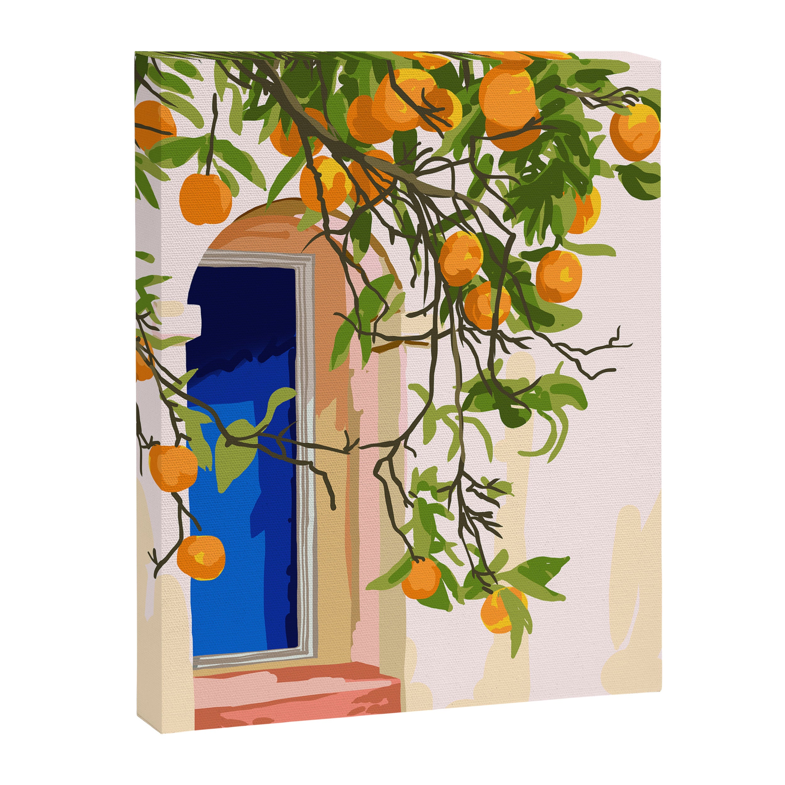 Wherever you go, go with all your heart | Summer Travel Morocco Boho Oranges | Architecture Building Canvas Print Gallery Image 6