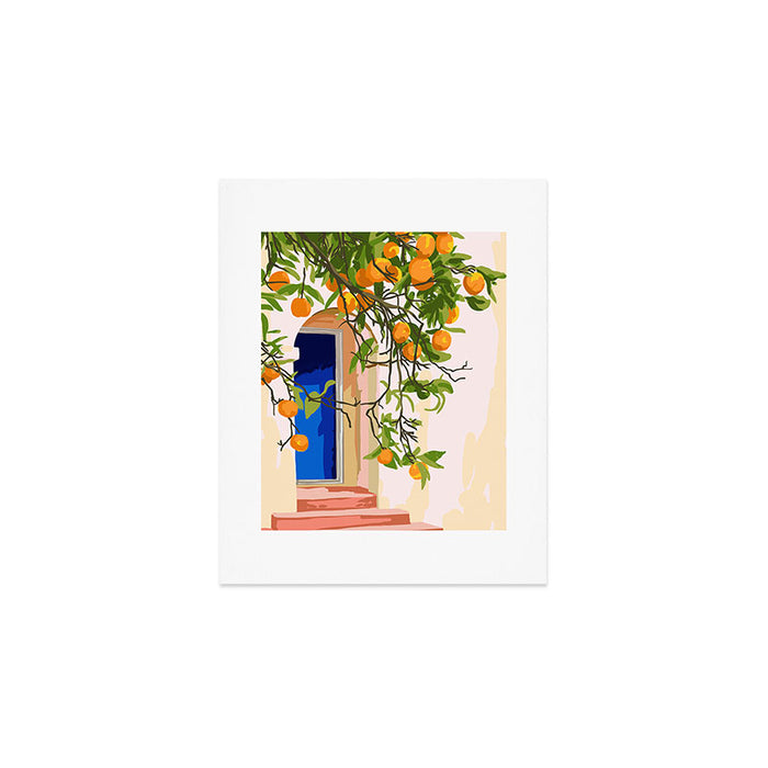 Wherever you go, go with all your heart | Summer Travel Morocco Boho Oranges | Architecture Building Art Print Gallery Image 1