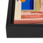 Wherever you go, go with all your heart | Summer Travel Morocco Boho Oranges | Architecture Building Framed Canvas Print Gallery Image 3