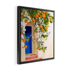 Wherever you go, go with all your heart | Summer Travel Morocco Boho Oranges | Architecture Building Framed Canvas Print Gallery Image 2