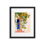 Wherever you go, go with all your heart | Summer Travel Morocco Boho Oranges | Architecture Building Framed Art Print Gallery Image 5