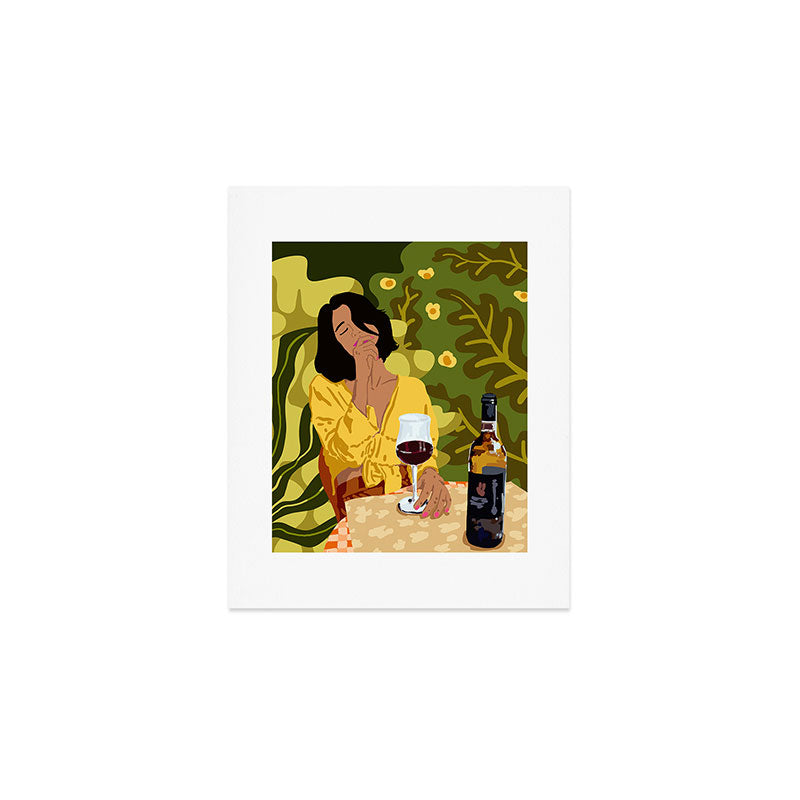 Wine is the answer. What was the question? Art Print Gallery Image 1