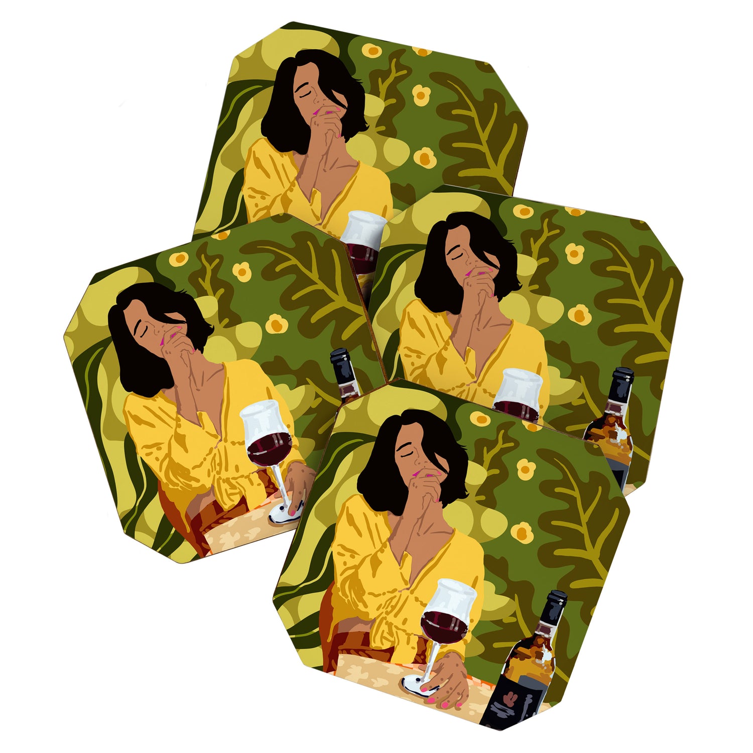Wine is the answer. What was the question? Coaster Gallery Image 1