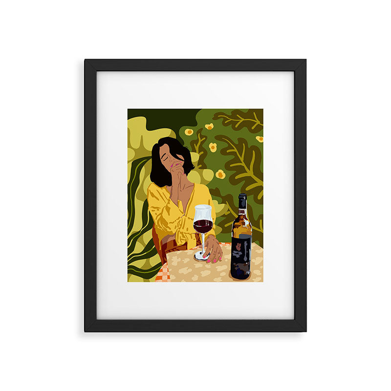 Wine is the answer. What was the question? Framed Art Print Gallery Image 5