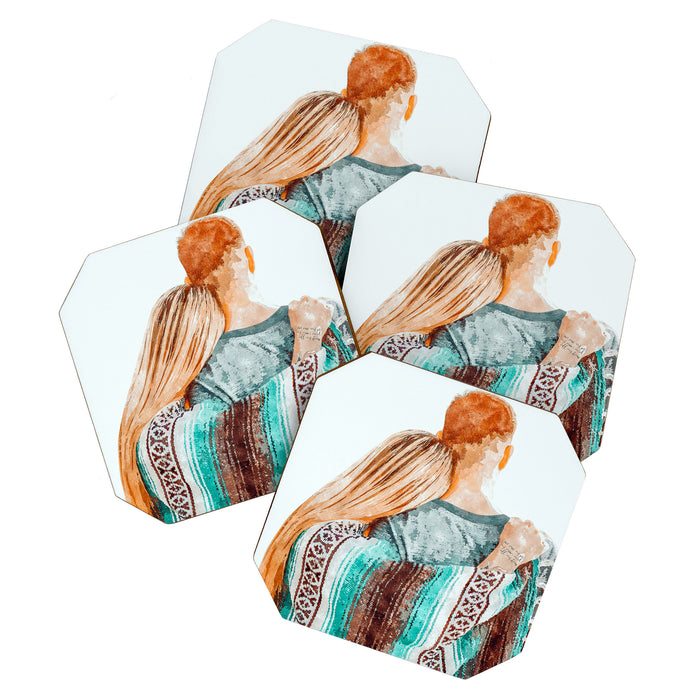 You Are My Sun, My Moon & All My Stars #painting #illustration Coaster Gallery Image 1