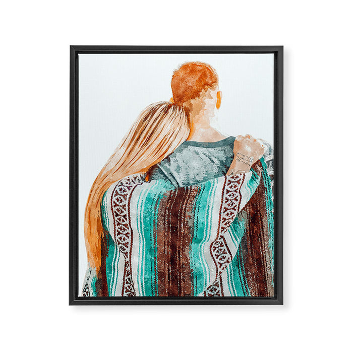 You Are My Sun, My Moon & All My Stars #painting #illustration Framed Canvas Print Gallery Image 1