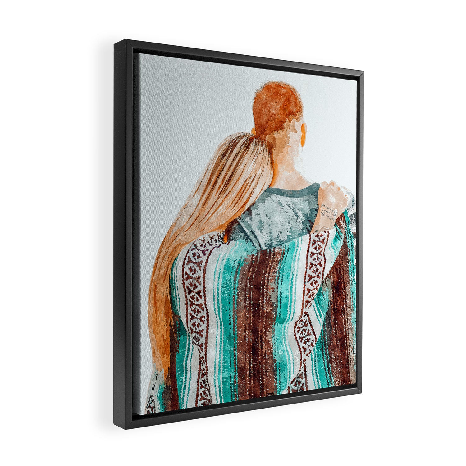 You Are My Sun, My Moon & All My Stars #painting #illustration Framed Canvas Print Gallery Image 2