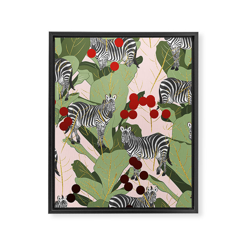 Zebra Harem #society6 #decor #buyart Framed Canvas Print Gallery Image 6