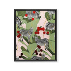 Zebra Harem #society6 #decor #buyart Framed Canvas Print Gallery Image 6
