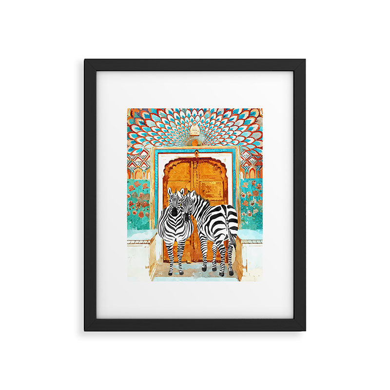 Zebra - Take Your Stripes Wherever You Go Framed Art Print Gallery Image 5