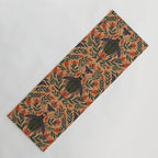 Beetle and Butterfly Botanical Design Yoga Mat Gallery Image 1