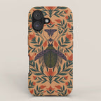 Beetle and Butterfly Botanical Design iPhone Case Gallery Image 1