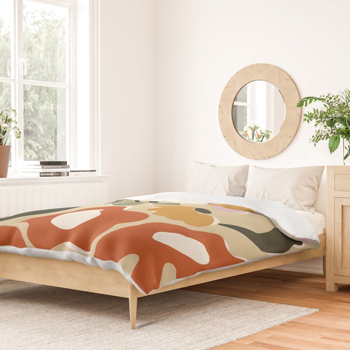 Mid-century garden Duvet Cover Gallery Image 2