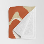 Mid-century garden Throw Blanket Gallery Image 3
