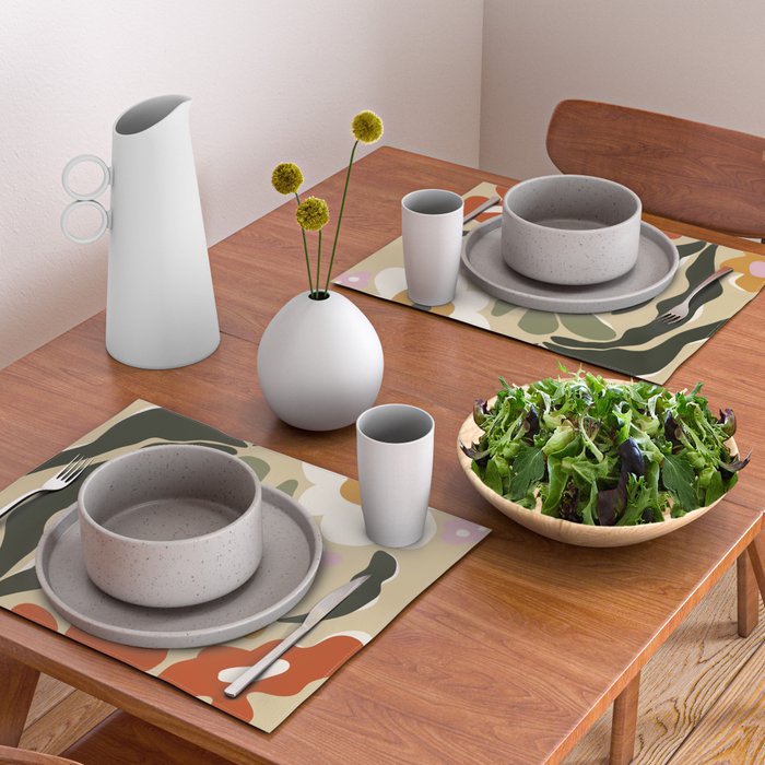 Mid-century garden Placemat Gallery Image 2