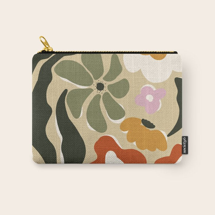 Mid-century garden Carry All Pouch Gallery Image 1