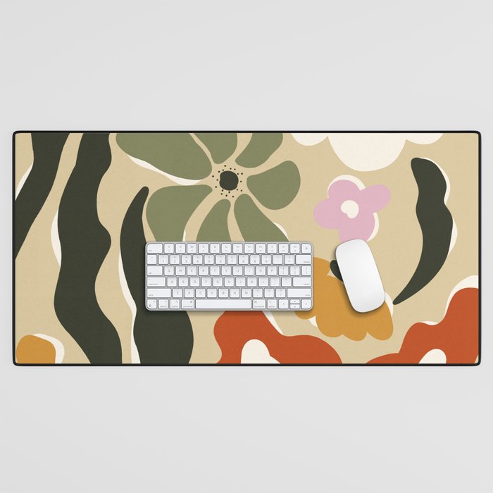 Mid-century garden Desk Mat Gallery Image 1