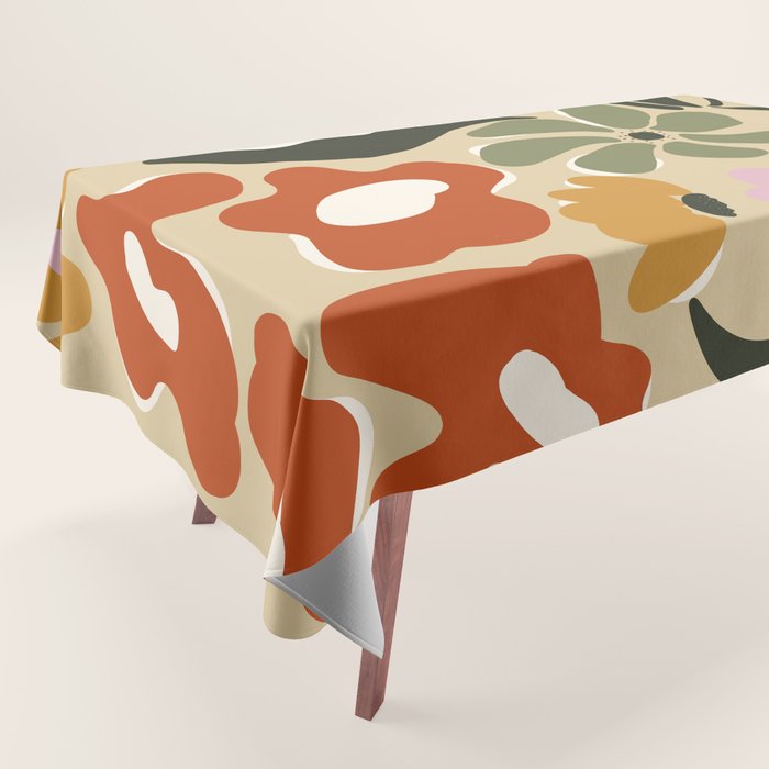 Mid-century garden Tablecloth Gallery Image 1