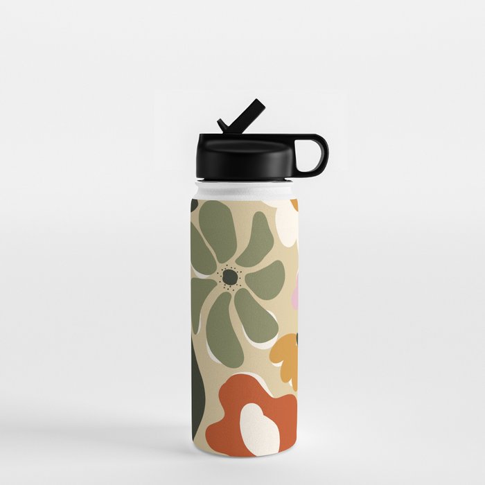 Mid-century garden Water Bottle Gallery Image 1