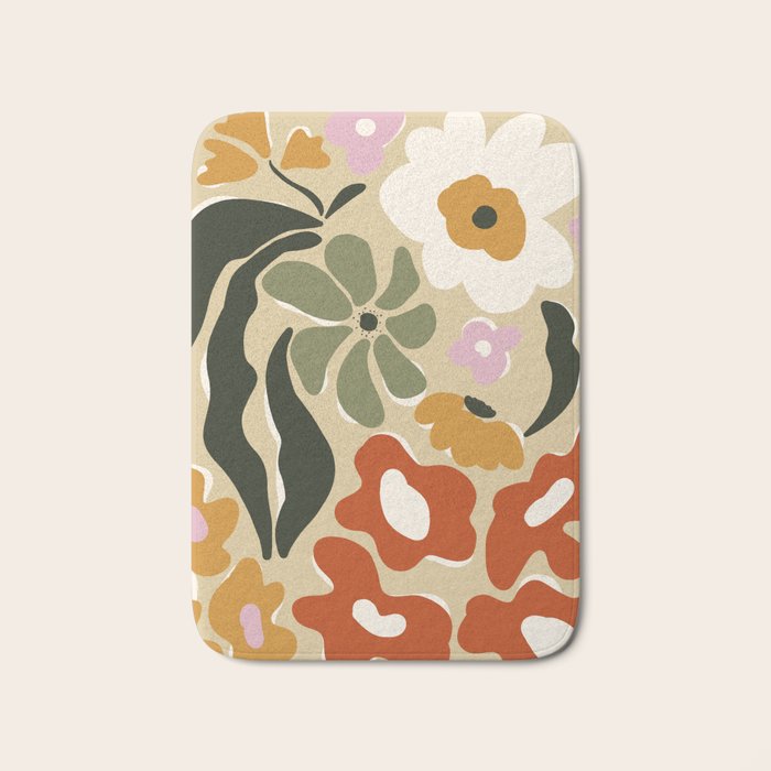 Mid-century garden Bath Mat Gallery Image 1
