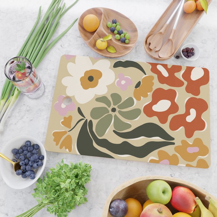 Mid-century garden Cutting Board Gallery Image 2