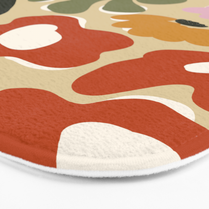 Mid-century garden Bath Mat Gallery Image 3