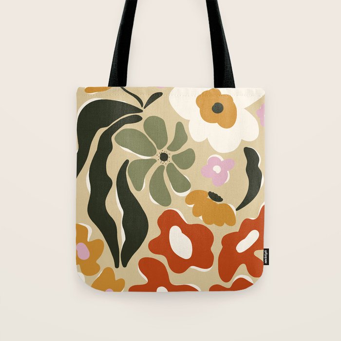 Mid-century garden Tote Bag Gallery Image 1