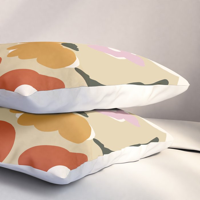Mid-century garden Pillow Sham Gallery Image 3