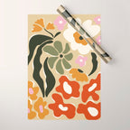 Mid-century garden Wrapping Paper Gallery Image 1
