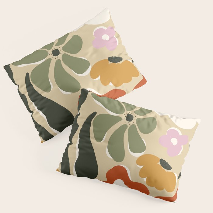 Mid-century garden Pillow Sham Gallery Image 3