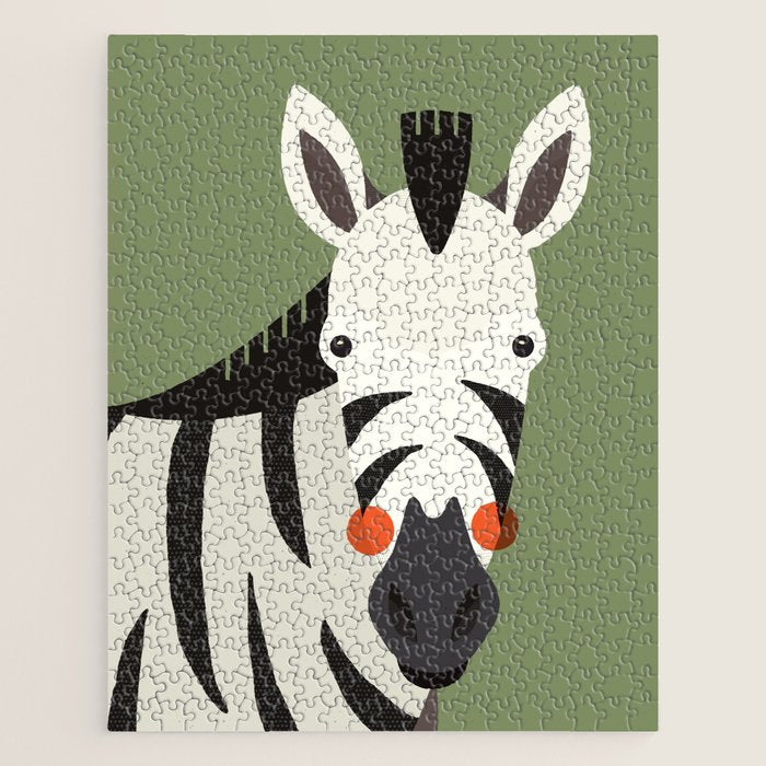 Zebra, Animal Portrait Jigsaw Puzzle Gallery Image 1