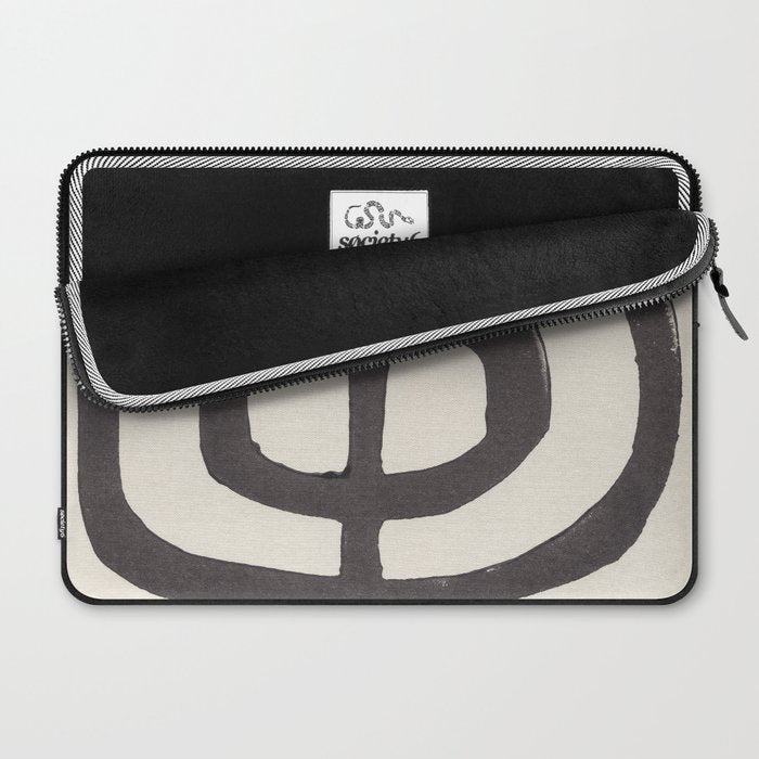 Modern Plant / Lino Print Laptop Sleeve Gallery Image 2