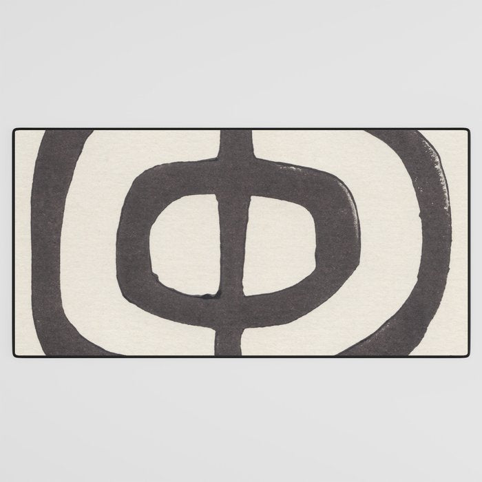 Modern Plant / Lino Print Desk Mat Gallery Image 3