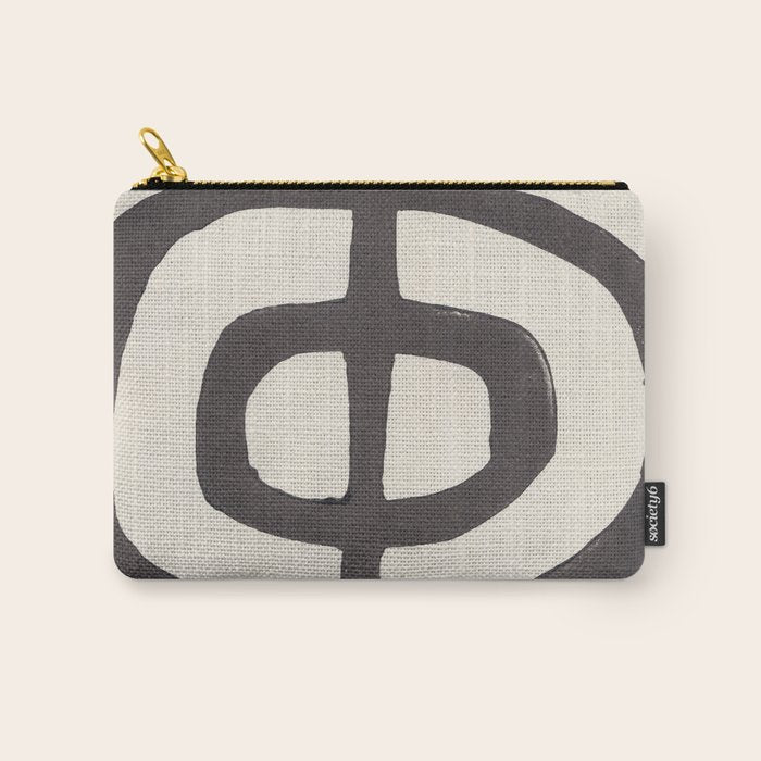 Modern Plant / Lino Print Carry All Pouch Gallery Image 1